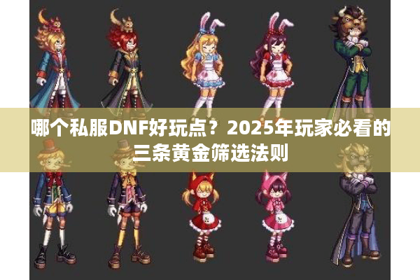 哪个私服DNF好玩点？2025年玩家必看的三条黄金筛选法则