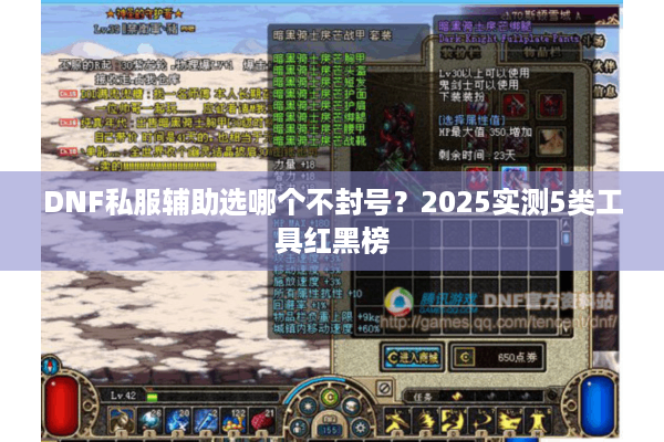 DNF私服辅助选哪个不封号？2025实测5类工具红黑榜