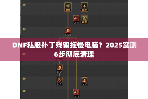 DNF私服补丁残留拖慢电脑？2025实测6步彻底清理
