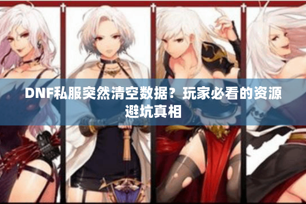 DNF私服突然清空数据？玩家必看的资源避坑真相