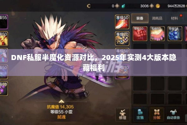 DNF私服半魔化资源对比，2025年实测4大版本隐藏福利