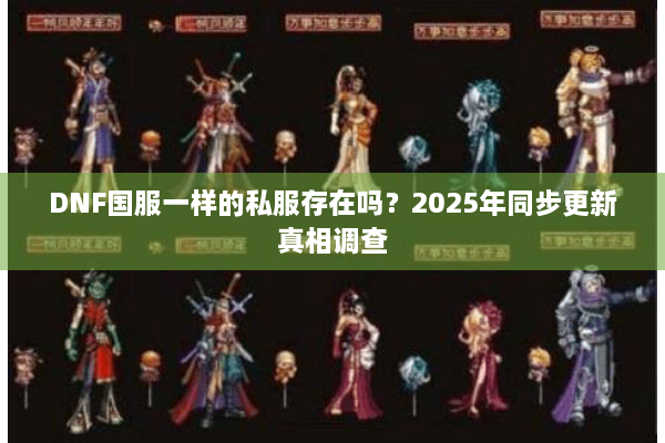 DNF国服一样的私服存在吗？2025年同步更新真相调查