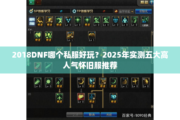 2018DNF哪个私服好玩？2025年实测五大高人气怀旧服推荐