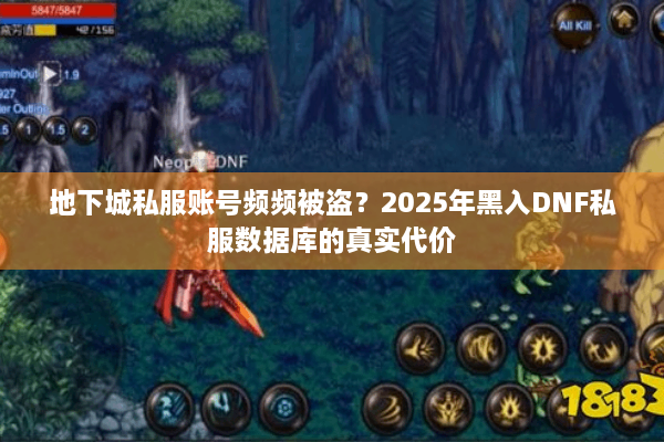 地下城私服账号频频被盗？2025年黑入DNF私服数据库的真实代价